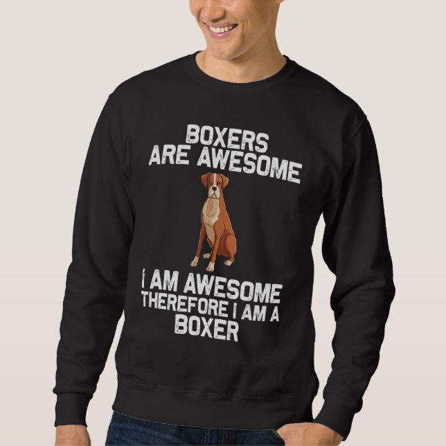Cool Boxer Dog For Men Women Puppy  Dog Owner Trai Sweatshirt (Vorderseite)