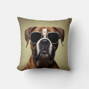 Cool Boxer Dog Kissen
