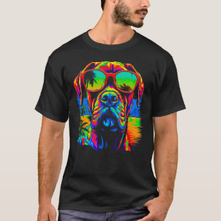 Cool Boxer Dog Pop Art T-Shirt