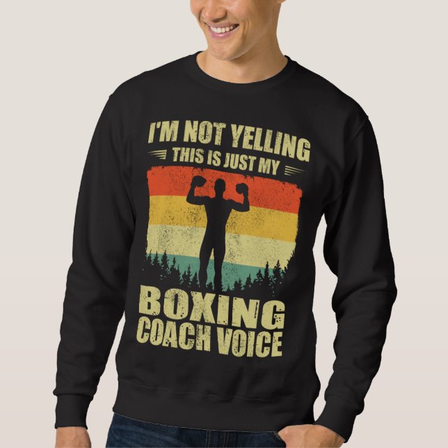 Cool Boxing Coach For Men Women Team Boxing Coachi Sweatshirt (Vorderseite)