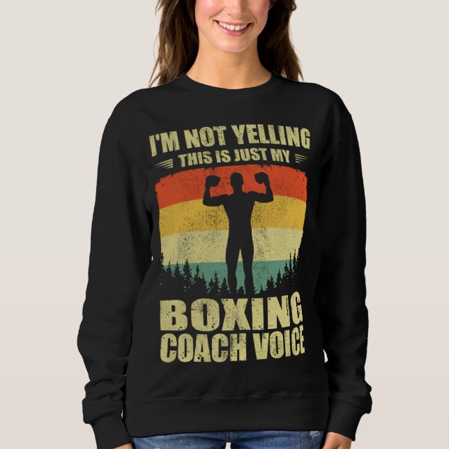 Cool Boxing Coach For Men Women Team Boxing Coachi Sweatshirt (Vorderseite)