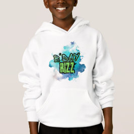 Cool Boys' B'Day Rizz grün und monochromatisch bla Hoodie