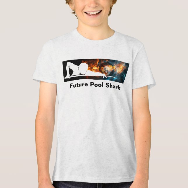 Cool Boys Future Pool Shark Billiards Tshirt (Vorderseite)
