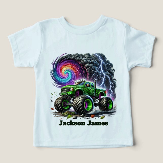 Cool boys monster truck customizable  (Design Vorderseite)