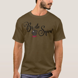 Cool Bride Squad Skeleton Ring Finger Gothic T-Shirt