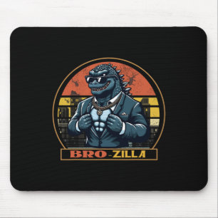 Cool Bro Brozilla Strong Brother Saurus Family Mat Mousepad