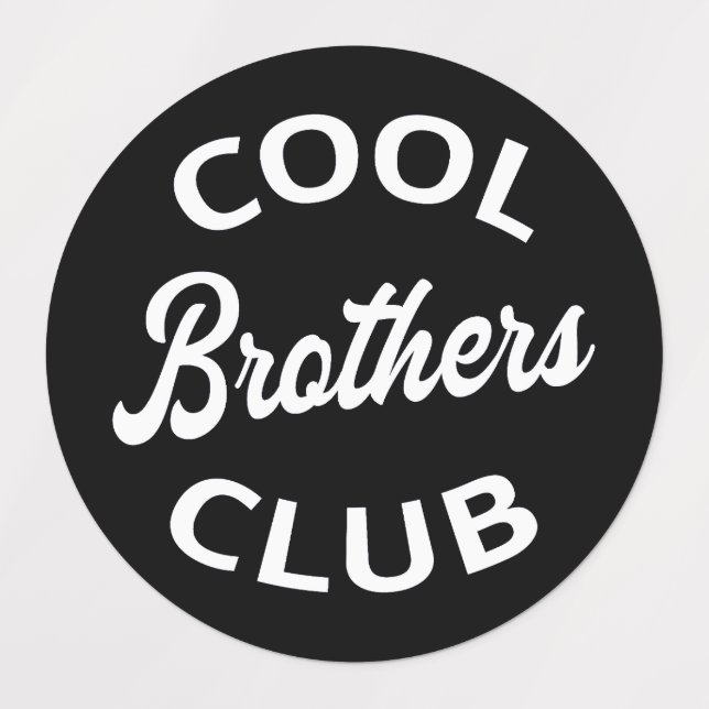 Cool Brothers Club I Etiketten (Design 1)