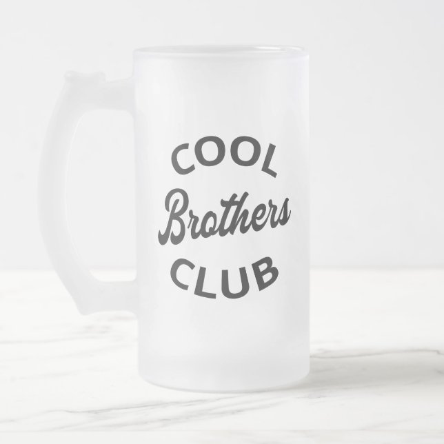 Cool Brothers Club I Mattglas Bierglas (Links)