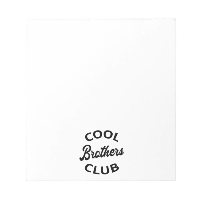 Cool Brothers Club I Notizblock (Vorderseite)
