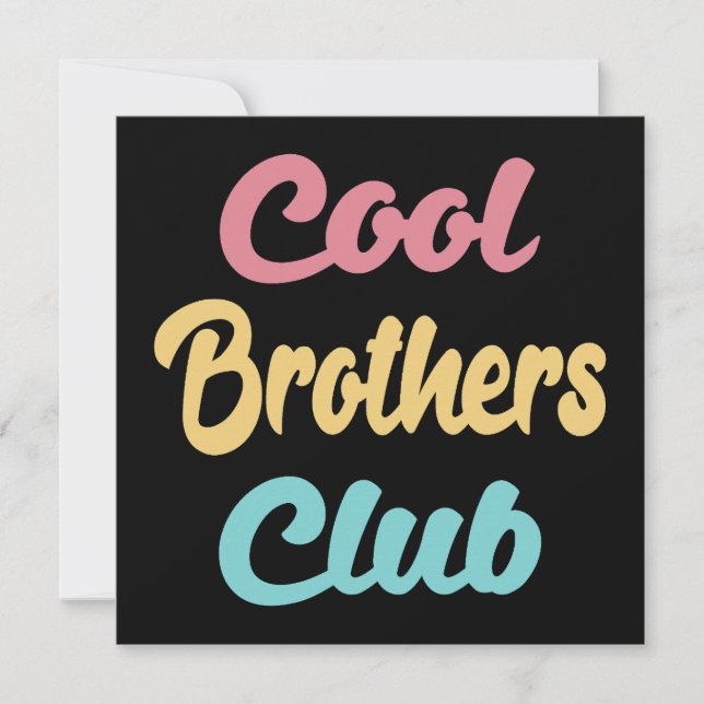 Cool Brothers Club II Karte (Vorderseite)