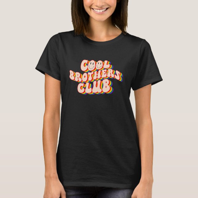 Cool Brothers Club LGBTQ Pride Gay Pride Rainbow L T-Shirt (Vorderseite)