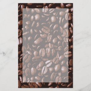 Cool Brown köstliche Kaffeebohnen Briefpapier
