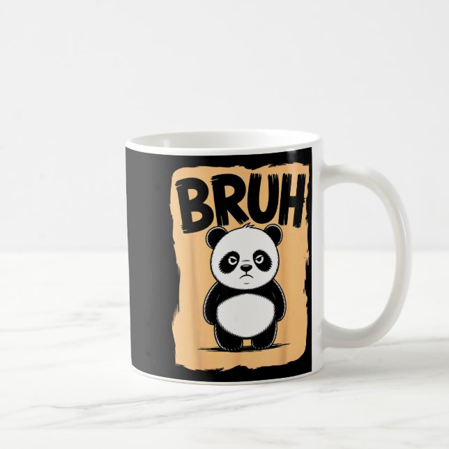 Cool Bruh Panda Men Women Kids Teens Funny Bruh Pa Kaffeetasse (Rechts)