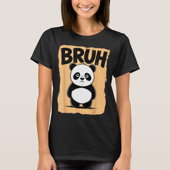 Cool Bruh Panda Men Women Kids Teens Funny Bruh Pa T-Shirt (Vorderseite)
