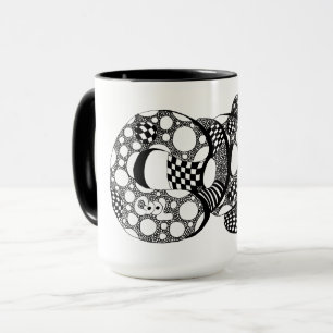 Cool, Bubble Letter Art, Boho, Hippie, Kaffee Tass Tasse