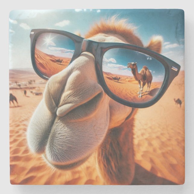 Cool Camel Stone Untersetzer (Vorderseite)