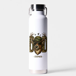 Cool Camouflage Vater - Hirsch mit Sonnenbrille Trinkflasche