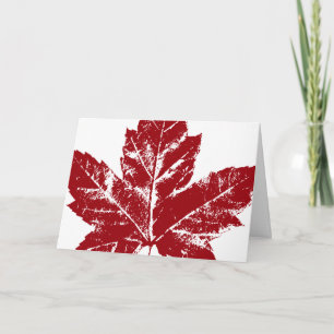 Cool Canada Card Kanadische Flagge Grußkarte Karte