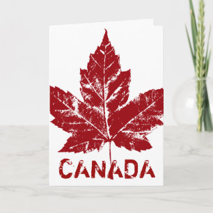 Cool Canada Card Kanadische Flagge Grußkarte Karte
