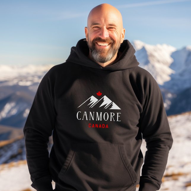 Cool Canmore Kanada-Berge Ahornblätterblättern Dun Hoodie (Von Creator hochgeladen)