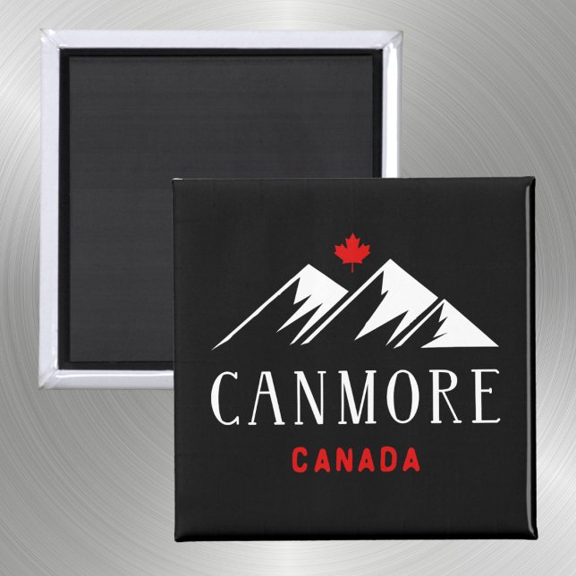 Cool Canmore Kanada-Berge Ahornblätterblättern Dun Magnet (Von Creator hochgeladen)