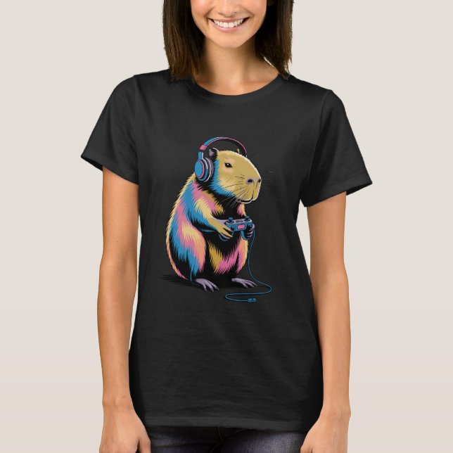 Cool Capybara Art for Men Women Kids Rodent Capyba T-Shirt (Vorderseite)