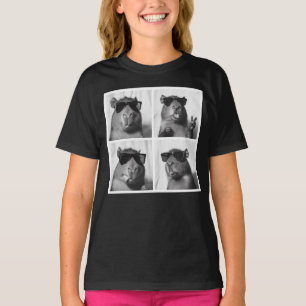 Cool Capybara Fotobooth Fun Fotograf T-Shirt
