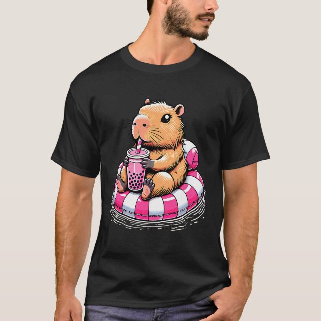 Cool Capybara Vibes - Funny Capybara Gift - Cute C T-Shirt (Vorderseite)