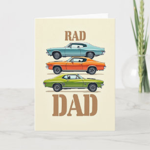 Cool Car Dads Tag Tributkarte Karte