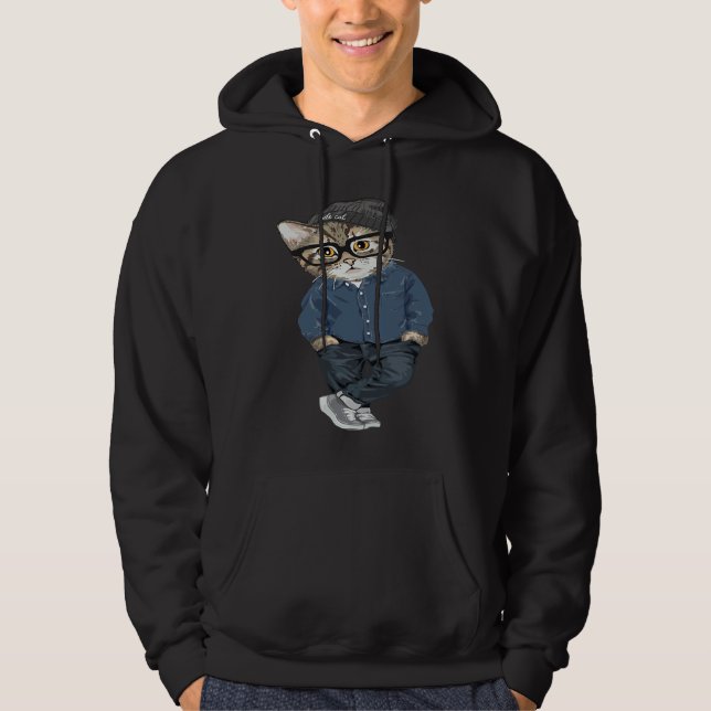 Cool Cat And  Cat Hoodie (Vorderseite)