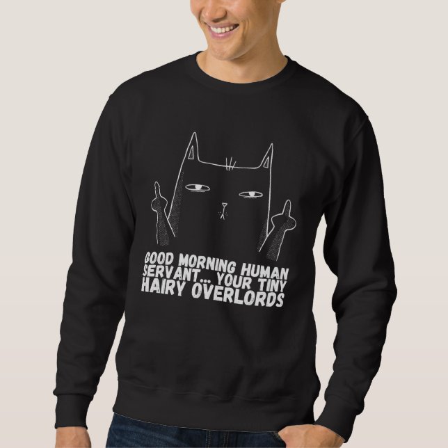 Cool Cat  Angrycats  Cat Humor Sweatshirt (Vorderseite)