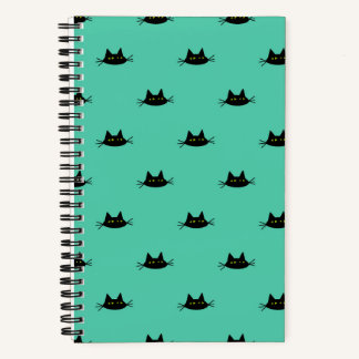 Cool Cat Cadence Notizbuch (Türkis) - Selbstgefäll