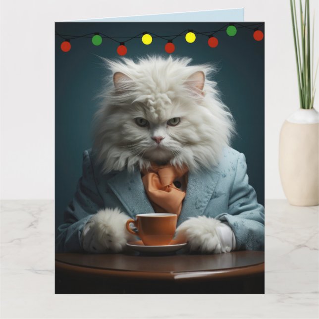 COOL CAT CHRISTMAS GREETING CARD KARTE (Vorderseite)