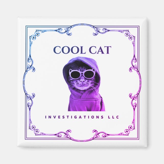 Cool Cat Investigation Magnet (Vorne)