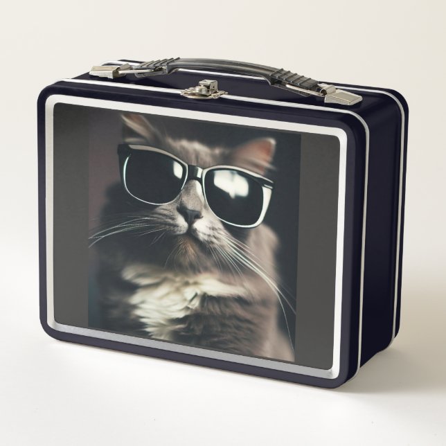 Cool Cat Metal Lunchbox (Vorderseite)