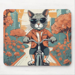 Cool Cat Modern Art Mouse Pad Mousepad