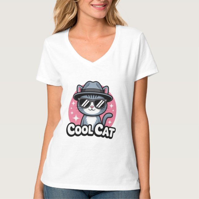 Cool Cat Vibes T-Shirt (Vorderseite)