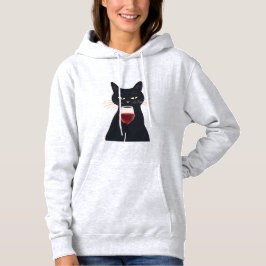 Cool Cat with Shades – Funny Black Cat Hoodie
