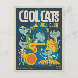 Cool Cats Jazz Postkarte
