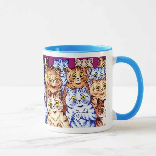 Cool Cats Tasse von Louis Wain (Rechts)