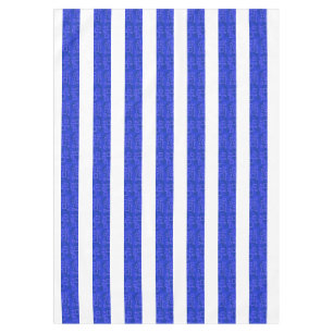 Cool Chic Blue Geometric Stripes Tablecloth Tischdecke