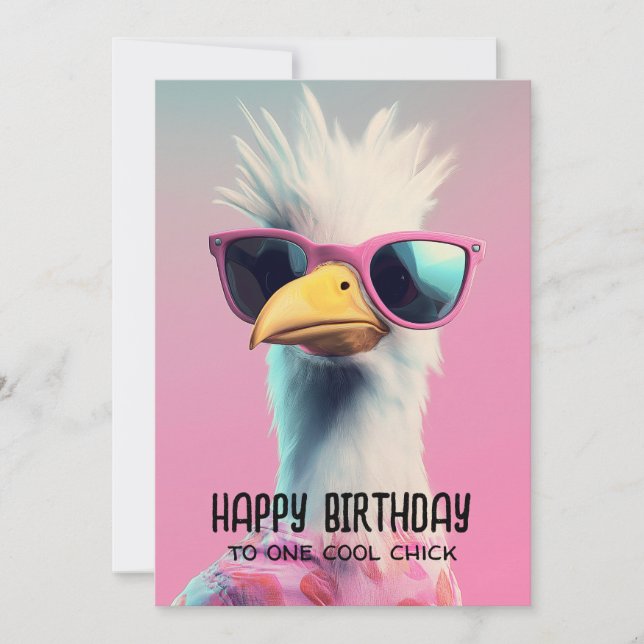 Cool Chic: Der sanfte Adler mit Stil Einladung (Vorderseite)