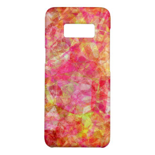 Cool Chic Pink Rot Coral Orange Mosaik Art Muster Case-Mate Samsung Galaxy S8 Hülle