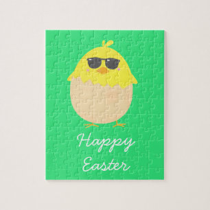 Cool Chick funky Easter yellow chick Puzzle