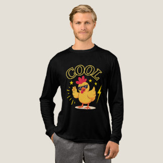 Cool Chick – Retro Funny Chicken T-Shirt Tri-Blend Shirt