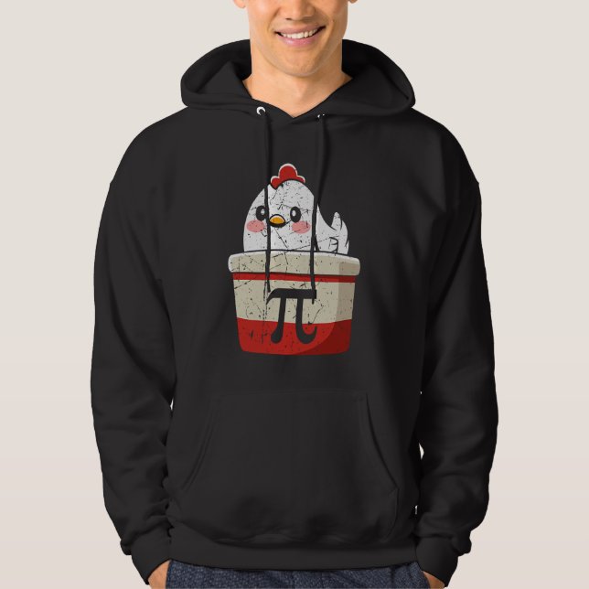 Cool Chicken Pot Pi Symbol Math Teachers Students Hoodie (Vorderseite)