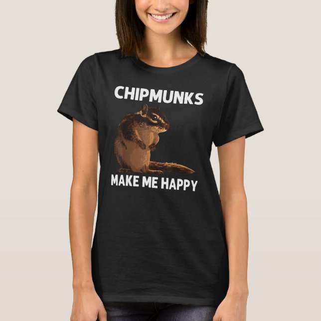 Cool Chipmunk For Men Women Squirrel Whisperer  Ro T-Shirt (Vorderseite)
