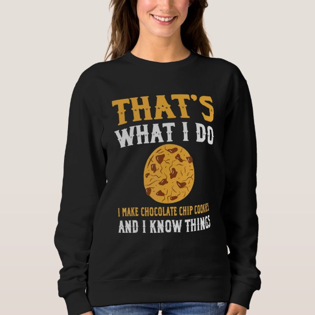 Cool Chocolate Chip Cookies Apparel Christmas Cook Sweatshirt (Vorderseite)