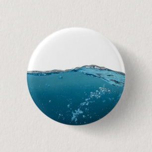 Cool Clear Blue Wave Button