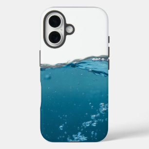 Cool Clear Blue Wave iPhone 16 Hülle